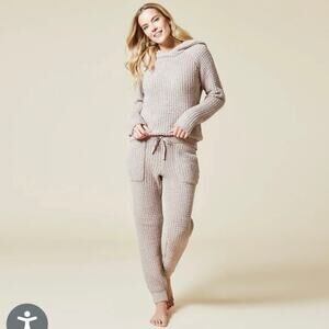 Softies Marshmallow Waffle Lounge Set Coco 2x/3x Hoodie+Jogger Waffle Knit Sleep